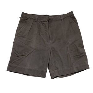 Cherokee Men's Gray Cotton Flat Front Shorts- Size 42